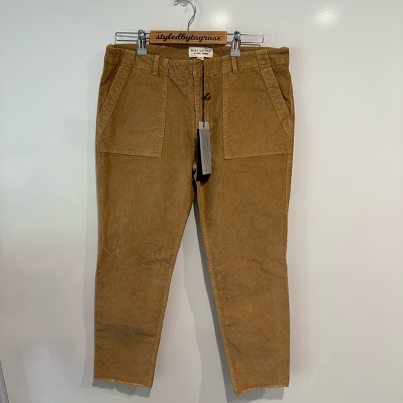 NWT Nili Lotan Jenna Slim Straight Pants in Camel - Picture 5 of 8